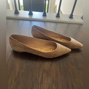 Sam Edelman point toe suede flats 10.5